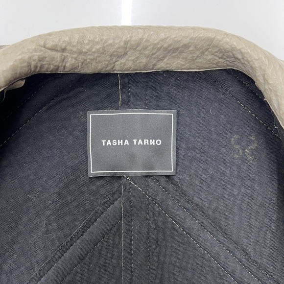 TASHA TARNO Textured Real Leather jacket - Picture 8 of 9